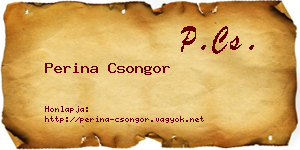 Perina Csongor névjegykártya