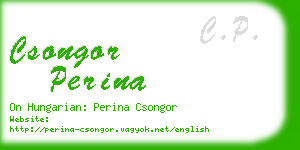 csongor perina business card